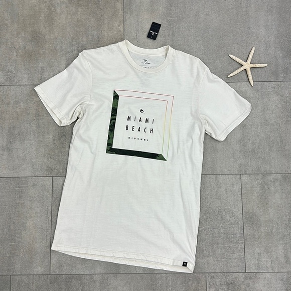 🔆RIP CURL🔆 white short sleeve T-shirt - Picture 1 of 5